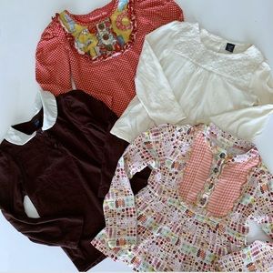 4 piece fall long sleeve 4T girls lot Matilda Jane